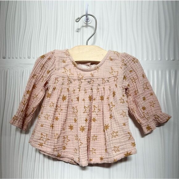 Wild Wawa Other - Wild Wawa Baby Girl Gauzey Cotton Star Dress - 3-6M